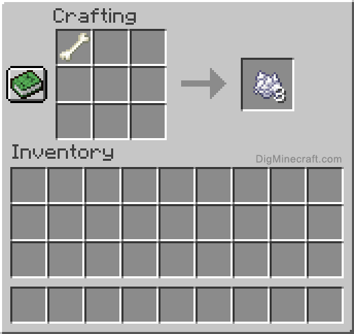 Crafting recipe for bone meal