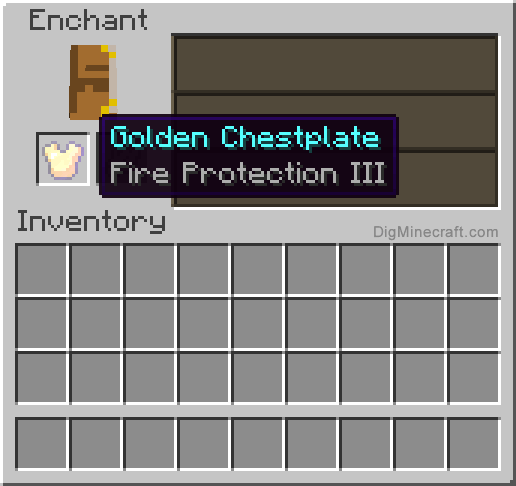 Completed enchanted golden chestplate