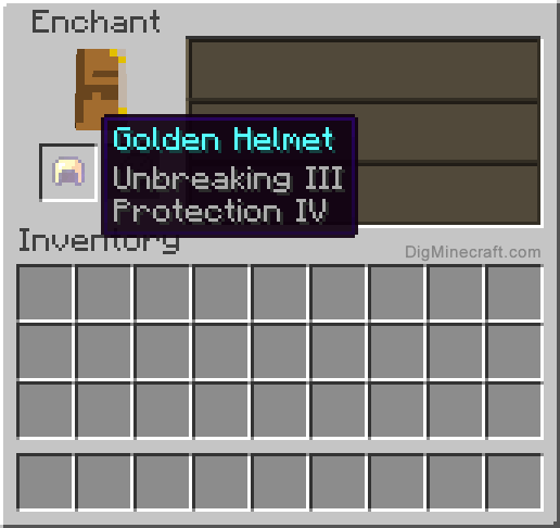 Completed enchanted golden helmet
