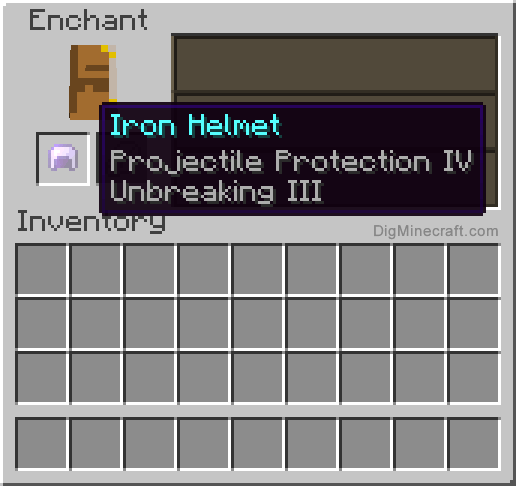 How To Make An Enchanted Iron Helmet In Minecraft