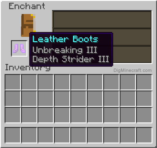 Completed enchanted leather boots