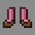 dyed leather boots
