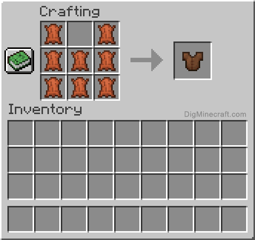 Crafting recipe for leather tunic