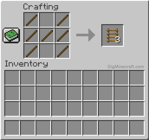 Crafting recipe for ladder