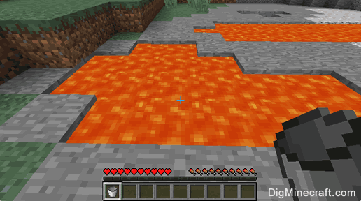 How to make a Lava Bucket in Minecraft