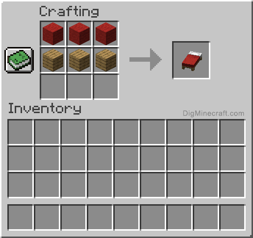 How to make a Red Bed in Minecraft