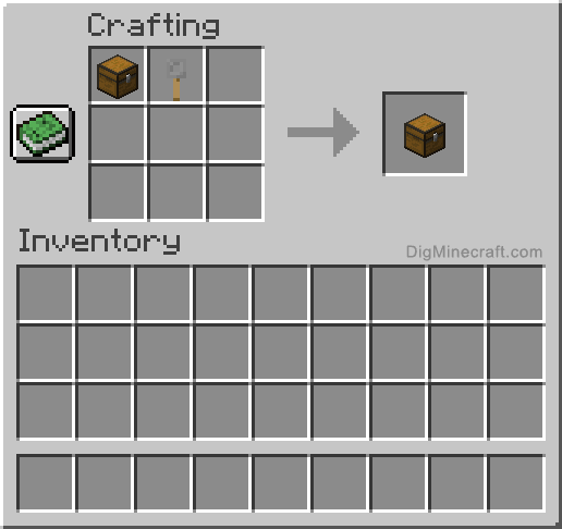 Crafting recipe for trapped chest