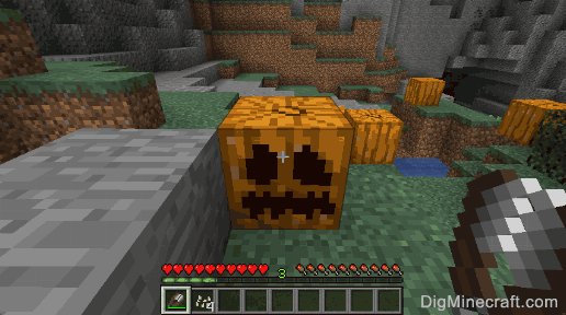 pumpkin carved with face