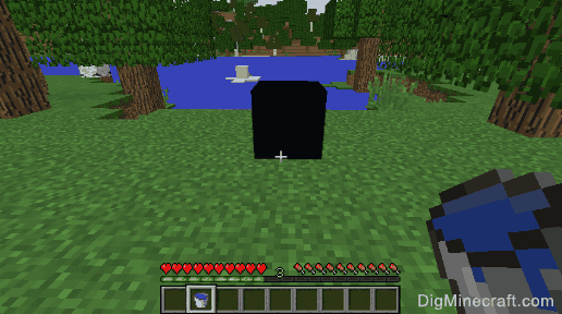 completed black concrete