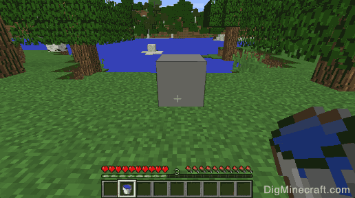 How to make Light Gray Concrete in Minecraft
