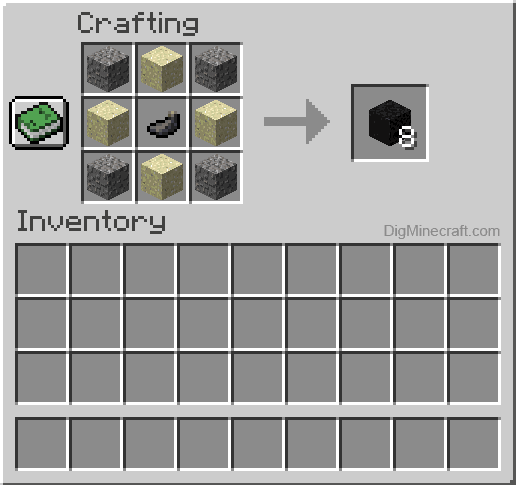 How to make black concrete in minecraft 116