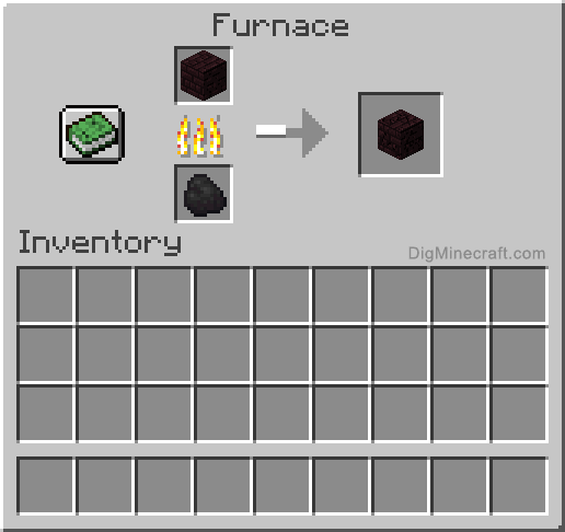 Crafting recipe for cracked nether bricks