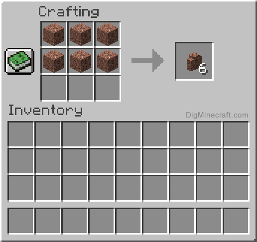 Crafting recipe for a granite wall