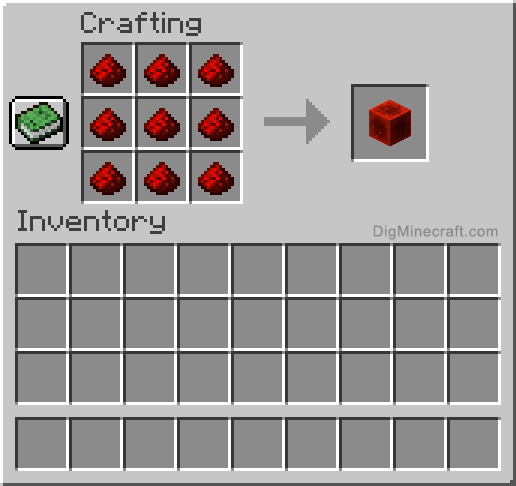 How To Make A Block Of Redstone In Minecraft