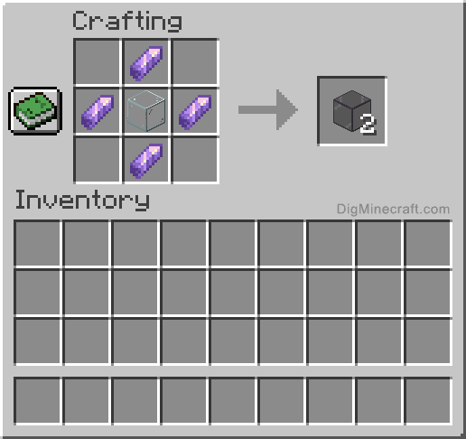 Crafting recipe for tinted glass