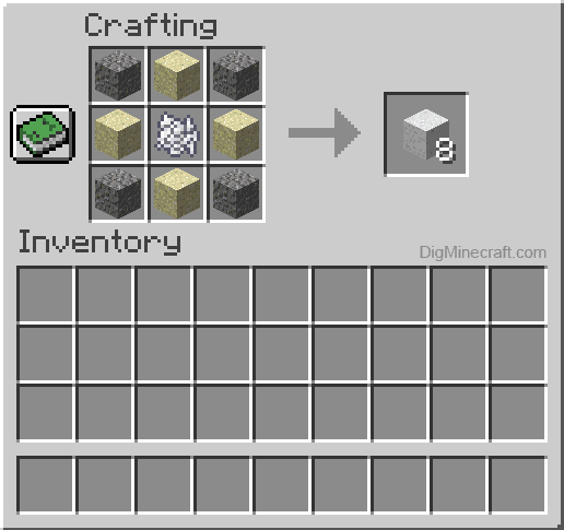 How To Make White Concrete Blocks In Minecraft