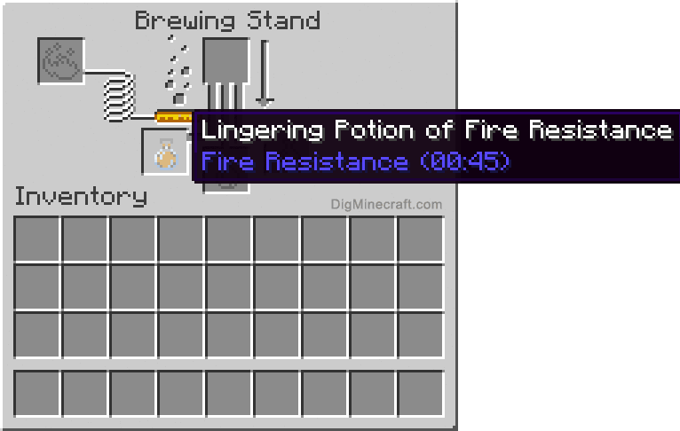 Completed lingering potion of fire resistance