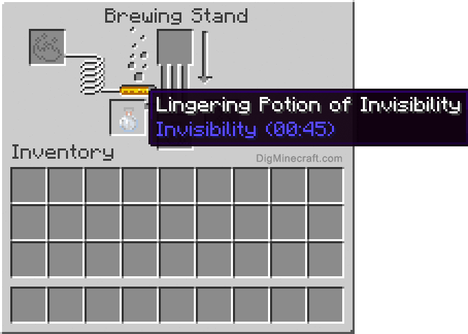 Completed lingering potion of invisibility