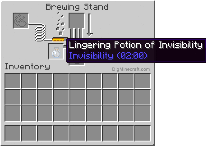 Completed lingering potion of invisibility extended