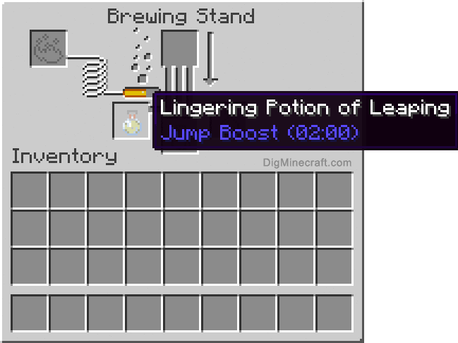 Completed lingering potion of leaping extended