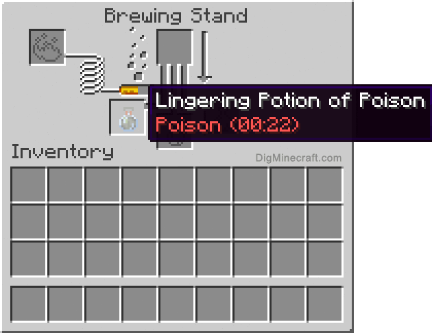 Completed lingering potion of poison