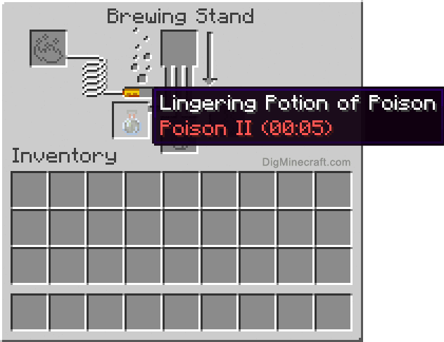 Completed lingering potion of poison extended