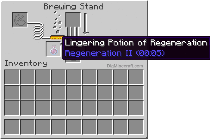 Completed lingering potion of regeneration extended