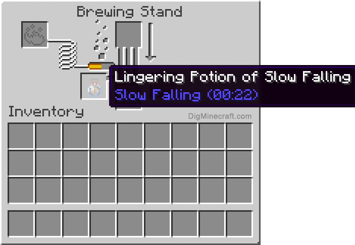 Completed lingering potion of slow falling
