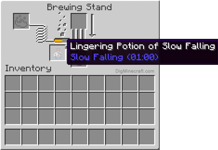 Completed lingering potion of slow falling extended