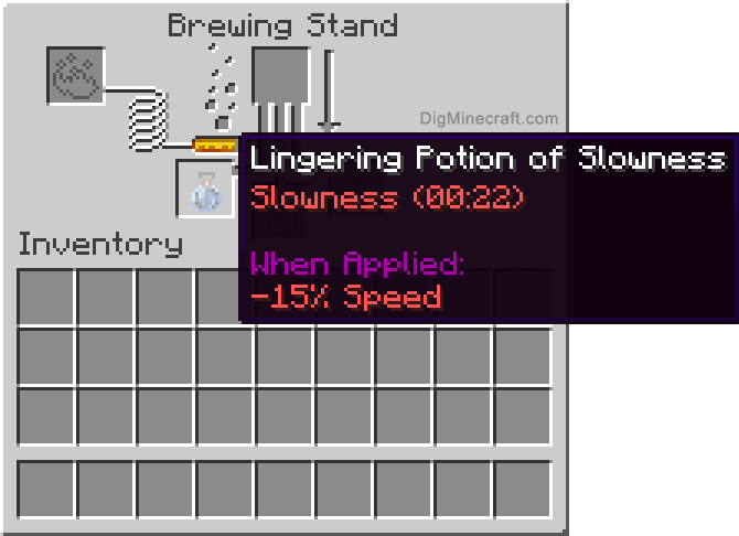 Completed lingering potion of slowness