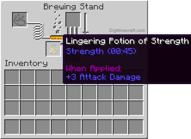 Completed lingering potion of strength