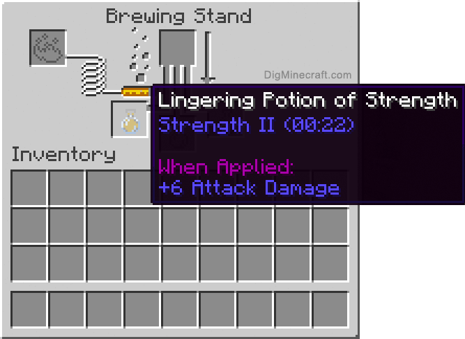 Completed lingering potion of strength extended