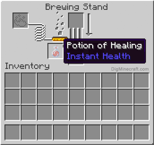 How To Make A Potion Of Healing Instant Health In Minecraft