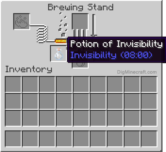 How To Make A Potion Of Invisibility 8 00 In Minecraft