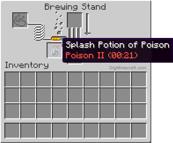 Completed splash potion of poison (extended)