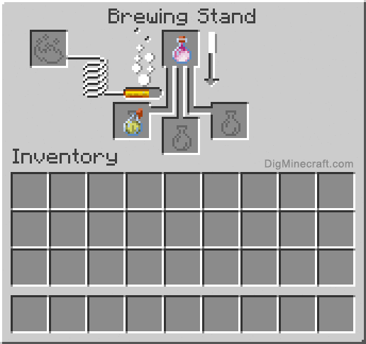 Crafting recipe for lingering potion of leaping