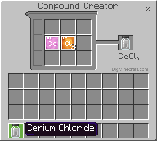 Completed cerium chloride compound