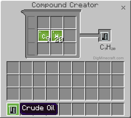 Completed crude oil compound