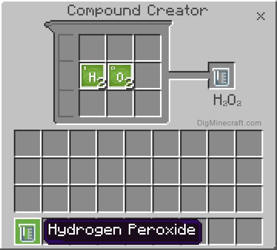 Completed hydrogen peroxide compound
