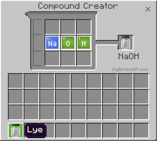 Completed lye compound