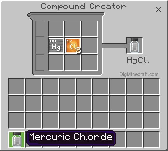 Completed mercuric chloride compound