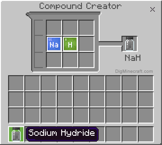 Completed sodium hydride compound