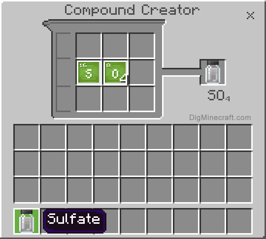 Completed sulfate compound
