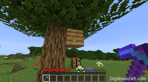 bee nest with pickaxe