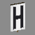 letter h banner