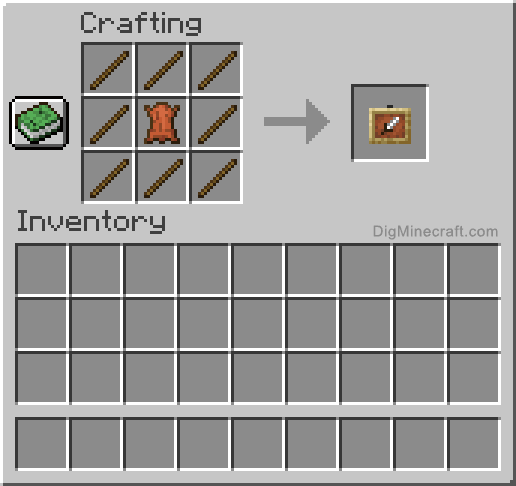 Crafting recipe for item frame