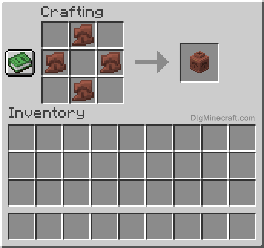 Crafting recipe for Miner Decorated Pot