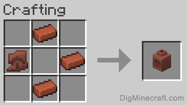 Crafting recipe for Miner Decorated Pot