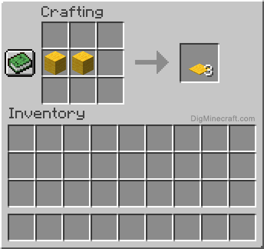 Crafting recipe for yellow carpet