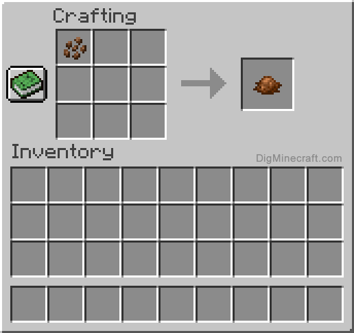 Crafting recipe for brown dye